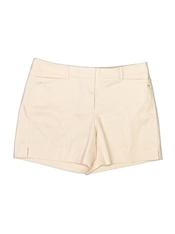 White House Black Market Khaki Shorts (view 1)