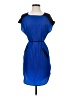 Mossimo 100% Polyester Color Block Blue Casual Dress Size S - photo 1