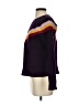 Milly 100% Merino Wool Chevron-herringbone Purple Wool Pullover Sweater Size S - photo 5