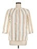 Boden 100% Linen Stripes White 3/4 Sleeve Blouse Size 8 - photo 1