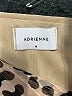 Adrienne 100% Polyester Animal Print Tan Long Sleeve Blouse Size M - photo 7