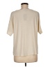 Alfani Metallic Ivory Short Sleeve Blouse Size M - photo 2