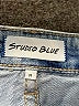 STUDIO BLUE Color Block Blue Jeans Size 31 waist - photo 7