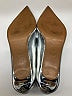 Zara Metallic Silver Heels Size EU 38 - photo 4