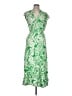 Zara Paisley Green Cocktail Dress Size L - photo 1
