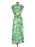 Zara Paisley Green Cocktail Dress Size L - photo 2