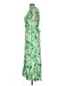 Zara Paisley Green Cocktail Dress Size L - photo 5