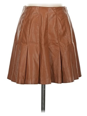 Alice + Olivia Faux Leather Skirt (view 1)