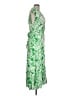 Zara Paisley Green Cocktail Dress Size L - photo 4