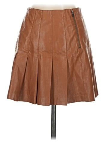 Alice + Olivia Faux Leather Skirt (view 2)