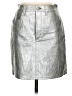 Rag & Bone Metallic Silver Faux Leather Skirt Size 26 waist - photo 1
