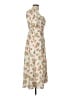Cider 100% Polyester Floral Ivory Casual Dress Size L - photo 4