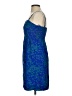 Maple 100% Polyester Paisley Blue Cocktail Dress Size 0 - photo 5