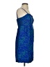 Maple 100% Polyester Paisley Blue Cocktail Dress Size 0 - photo 4