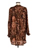 Nicole Miller 100% Viscose Paisley Brown Long Sleeve Blouse Size 8 - photo 2