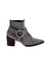 Etienne Aigner 100% Leather Gray Ankle Boots Size 8 1/2 - photo 1