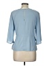Venus 100% Polyester Blue 3/4 Sleeve Blouse Size 10 - photo 2