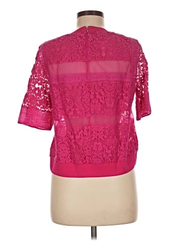 Rebecca Taylor Short Sleeve Silk Top (view 2)