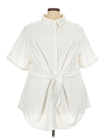 BLOOMCHIC Short Sleeve Blouse (view 1)