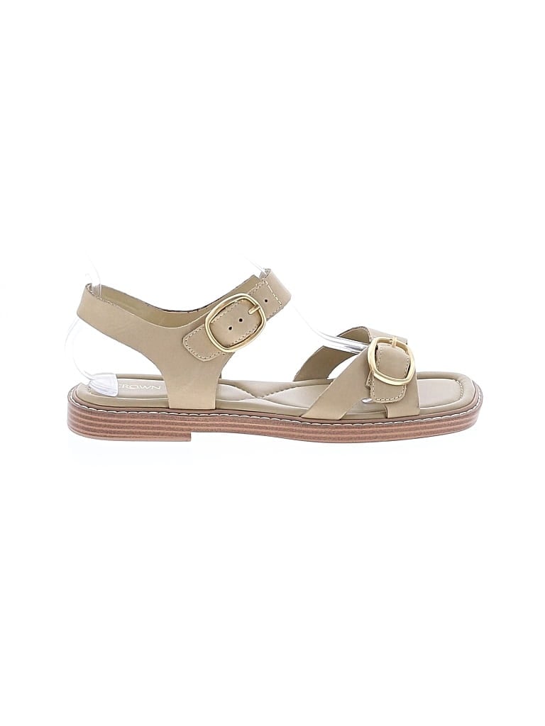 Pre-owned Crown Vintage Sandals In Tan