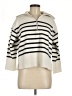 Babaton 100% Wool Stripes Ivory Wool Pullover Sweater Size M - photo 1