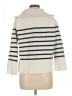 Babaton 100% Wool Stripes Ivory Wool Pullover Sweater Size M - photo 2