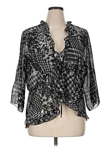 Notations 3/4 Sleeve Blouse (view 1)