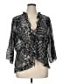 Notations 100% Polyester Black 3/4 Sleeve Blouse Size 1X - photo 1