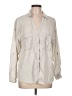 Zara Basic Ivory Long Sleeve Button-Down Shirt Size L - photo 1