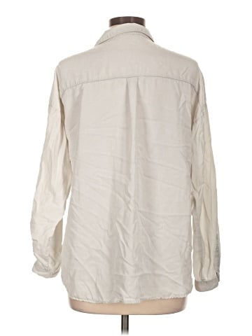 Zara Basic Long Sleeve Button-Down Shirt (view 2)