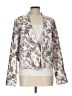 Topshop Floral White Blazer Size 12 - photo 1