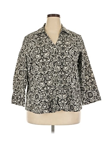 Coldwater Creek 3/4 Sleeve Button-Down Shirt (view 1)