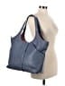 Beta Brand 100% Leather Solid Blue Leather Shoulder Bag One size - photo 2