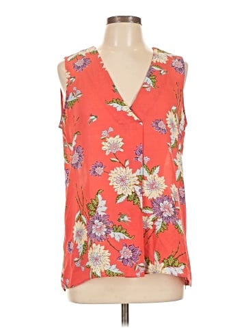 Rose + Olive Sleeveless Blouse (view 1)