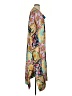 Johnny Was 100% Rayon Color Block Floral Paisley Multi Color Yellow Kimono Size S - photo 4