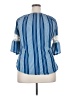 Discreet Blue Short Sleeve Blouse Size XXL (estimated) - photo 2