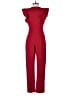 Black Halo Solid Red Jumpsuit Size 0 - photo 2