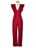 Black Halo Solid Red Jumpsuit Size 0 - photo 1
