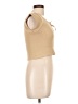One Step Up Tan Sleeveless T-Shirt Size L - photo 4