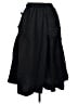 Unbranded 100% Polyamide Solid Black Casual Skirt Size XL - photo 1