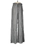 Audrey 3+1 Stripes Silver Casual Pants Size M - photo 1