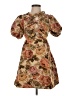 Jacqui-E Floral Brown Cocktail Dress Size XS - photo 1