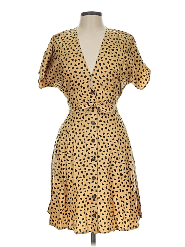 Pre-owned Marine Layer Cocktail Dress In Gold