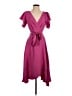 DKNY 100% Polyester Pink Cocktail Dress Size 4 - photo 1
