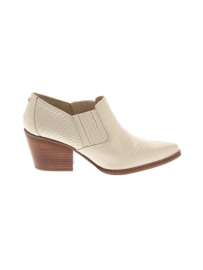 Pre-owned Sam Edelman Ankle Boots In Ivory