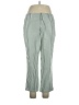 Lands' End Stripes Green Casual Pants Size 14 (petite) - photo 1