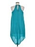 Mossimo 100% Polyester Solid Teal Casual Dress Size M - photo 2