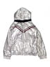 Tommy Hilfiger 100% Nylon Metallic Silver Jacket Size 12 - 14 - photo 1
