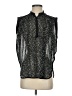 Rebecca Taylor 100% Polyester Stars Black Sleeveless Blouse Size 2 - photo 1