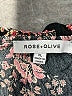 Rose + Olive 100% Rayon Black Short Sleeve Blouse Size XL - photo 7